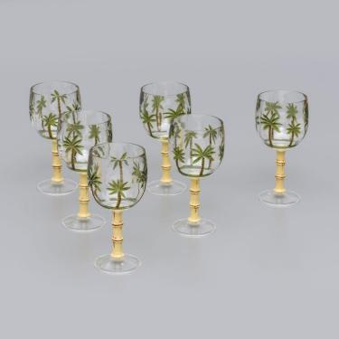 Imagem de Jogo 6 Tacas De Acrilico Palm Tree