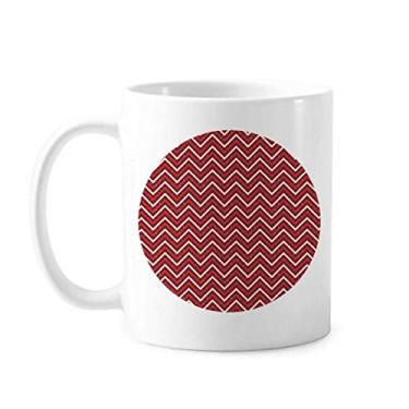 Imagem de Caneca vermelha branca com estampa de decoração de Natal Caneca cerâmica café porcelana louça