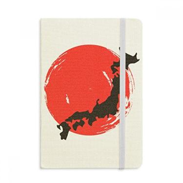 Imagem de Caderno de anotações abstrato japonês oficial de tecido capa dura diário clássico