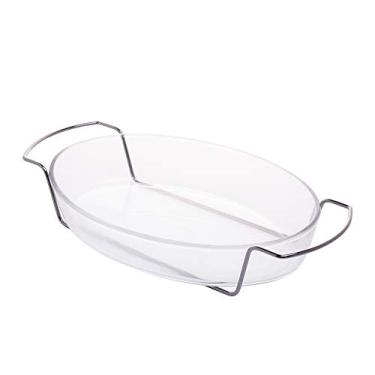 Imagem de SUPORTE ARAMADO CROMADO C/REFRATÁRIO S/TAMPA BLACK 36x23cm