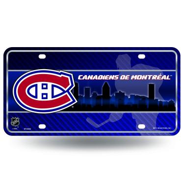 Imagem de NHL Rico Industries Placa de licença de metal, Montreal Canadiens, 15 x 29 cm