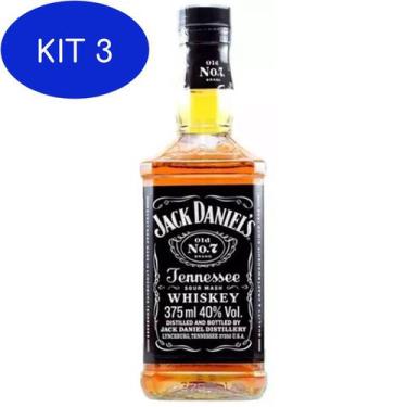 Imagem de Kit 3 Whisky Jack Daniel's Tennessee 375ml - Jack Daniels