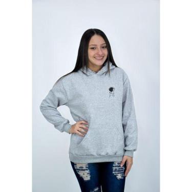 Imagem de Blusa Moletom Canguru Feminino Astronauta Lateral DBL-Feminino