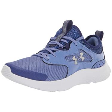 Imagem de Under Armour Tênis de corrida unissex infantil com estampa Infinity 2.0, (400) Azul Baja/Azul Baja/Iridescente, 3.5 Big Kid
