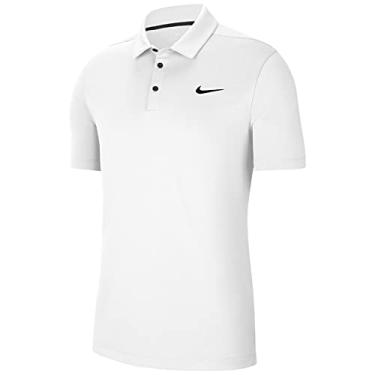 Imagem de Nike Men's Football Polo (White/Black/Black, Medium)