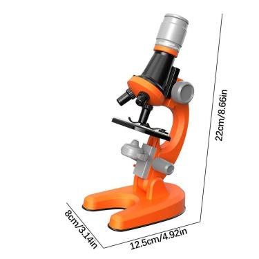 Imagem de Educação Infantil Ciência Biológica Hd 1200x Microscópio Brinquedos Equipamento Experimental Infantil da Escola Primária
