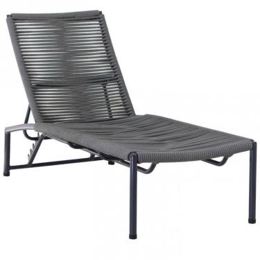 Imagem de Espreguiçadeira Tokyo Alumínio Corda Náutica Regulagem Trama