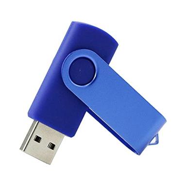 Imagem de Pen Drive USB 2.0 com formato rotativo de 32 GB PenDrive Memorias Pen Drive USB Memory Stick USB Flash Disk Pen Drive U Pen Drive USB Stick (azul escuro)
