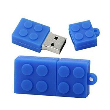 Imagem de Blocos de construção de 32 GB em forma de pen drives pen drive memoria pen drive pen drives USB Flash Disk Thumb Drive U Disk USB Drive USB (azul)
