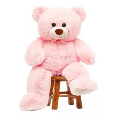 Imagem de Urso Pelúcia Gigante Presente Crianças Antialérgico 1,10cm - Shop Da P