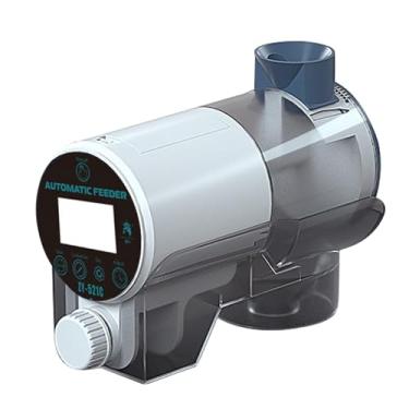 Imagem de Daconovo Alimentador automático de peixes, dispensador elétrico de comida para peixes com suporte para temporizador, modo automático/manual para aquários ou tanques de peixes