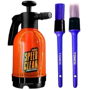 Imagem de Vonixx Kit pincel externo interno Nº 16 Lavagem Pulverizador manual snow foan limpeza kers