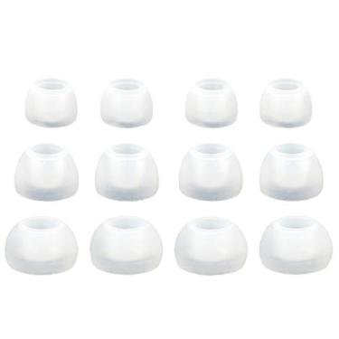 Imagem de 12 peças (TRS-W) 4S / 4M / 4L Conjunto de adaptadores de ouvido de substituição para fones de ouvido compatíveis com o Sol Republic AMPS, AMPS HD, Jax, Shadow e Relays Fones de ouvido esportivos sem fio intra-auriculares