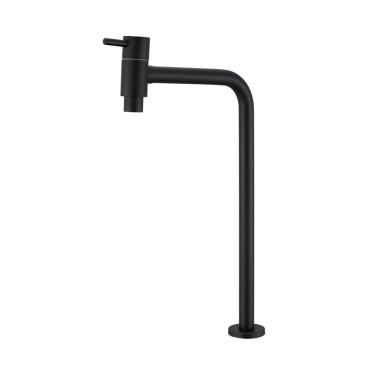 Imagem de Torneira Banheiro Lavatório Inox Mesa Longa 35 cm Preta NOX09B Doan