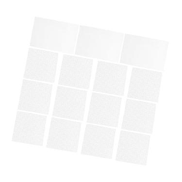 Imagem de LALAFINA 15 Peças 1 Conjunto ponto cruz tecido ponto de cruz grade pano o pano cruzado Roupa de algodão tecer linho bordado acessórios para ferramentas de bordado tapete rede malha branco