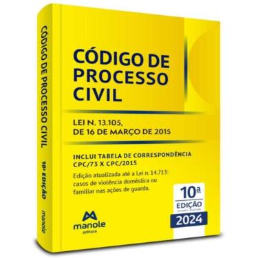 Imagem de Codigo De Processo Civil - Lei N. 13.105, De 16 De Marco De 2015 - 10ª Ed