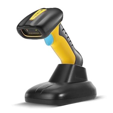 Imagem de NETUM Scanner de código de barras QR industrial Bluetooth atualizado com base de carregamento, leitor de código de barras 2D 1D sem fio 2600 mAh, proteção contra quedas, à prova de poeira, mãos livres