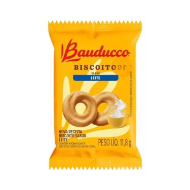 Imagem de Biscoito Amanteigado Leite Bauducco Sachê Pacote Com 80 Unidades
