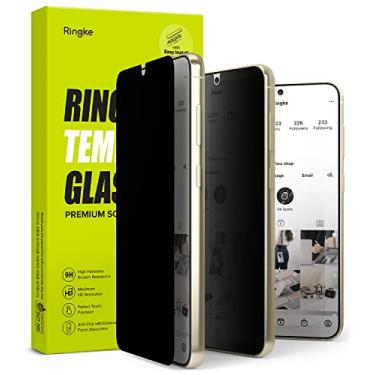 Imagem de Ringke Vidro de privacidade [antiespião] compatível com Samsung Galaxy S23 Plus protetor de tela de privacidade 5G, vidro temperado de qualidade premium projetado para Galaxy S23+ protetor de tela com