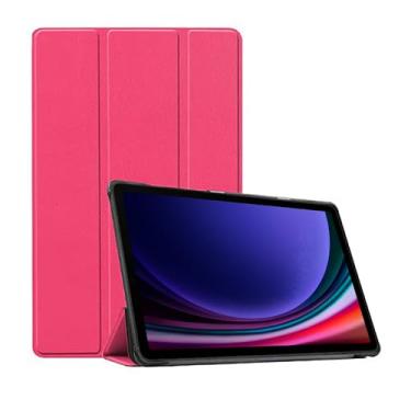 Imagem de Capa Case Smart Para Galaxy Tab S9+ (Tela 12.4") - C7 COMPANY (Rosa)
