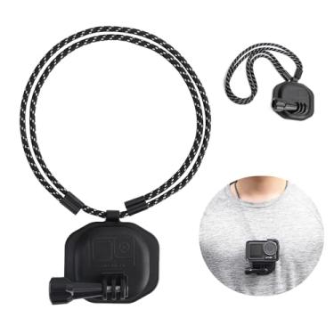 Imagem de BEHORSE Suporte magnético de pescoço POV com alça de cordão para GoPro13 12 11 10 9 / Insta360 X3 Go3 Ace Pro / DJI Osmo Action 5 Pro / Action 4 Osmo Pocket 3 Câmeras