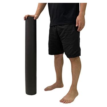Imagem de Rolo Massagem 90cm Foam Roller Liberação Miofascial Soltura Yoga DF1063 Preto Dafoca