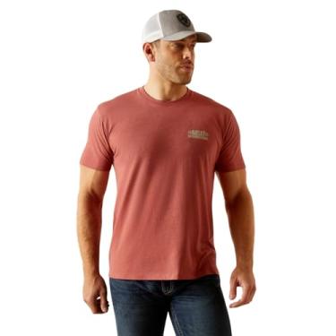 Imagem de ARIAT Camiseta masculina Sw Elements, Urze de argila vermelha, P
