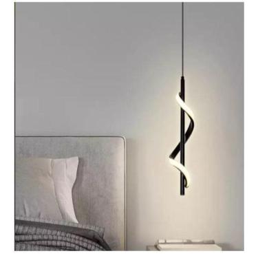 Imagem de Luminária Moderna De Led Cantos De Salas Lavabos Espiral