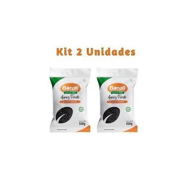Imagem de Arroz Preto Integral 500g - Kit 2 Unidades