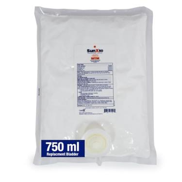 Imagem de CoreTex Sun X 50 FPS Loção de protetor solar de amplo espectro (apenas bolsa de recarga) - 720 g de parabenos, oxibenzona, octinoxato e protetor solar sem óleo - sem gesso branco e resistente à água