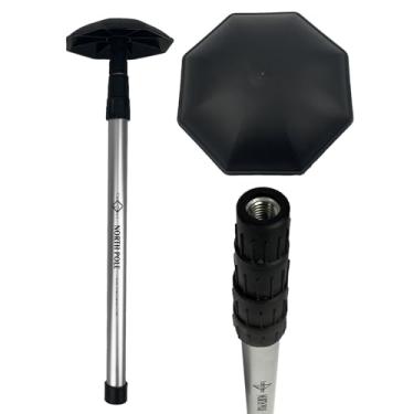 Imagem de CaddyDaddy Braço de suporte para viagem Golf Polo Norte, preto/prata