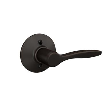 Imagem de Schlage Maçaneta Delfayo F170DEL716RH com acabamento padrão, puxador de porta falsa, sem giro, bronze envelhecido