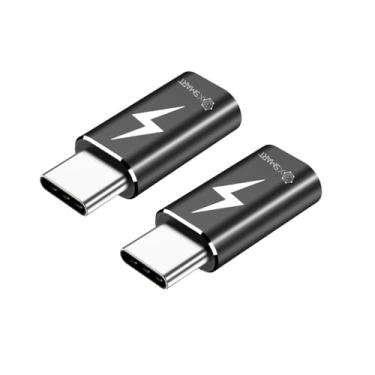 Imagem de Adaptador Lightning fêmea para USB C macho suporta carregamento rapido para USB C para iPhone séries 15,15 pro,15 pro max iPad,sincronização de dados (2X adaptador 35w)