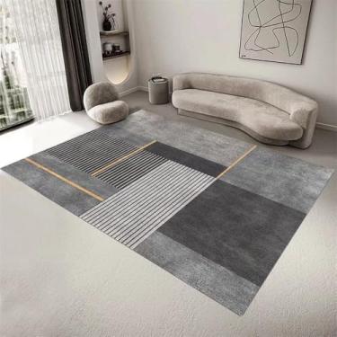 Imagem de Tapete Sala de estar Sofá Mesa de centro Tapete de chão Decoração de quarto de luxo Tapetes macios para casa Tapete grande de flanela 3.180 x 280 cm 71 x 110 pol.