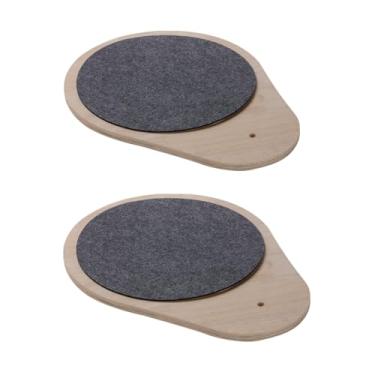 Imagem de SHENGOCASE Pacote com 2 peças de substituição para torre de árvore de gato, poleiro, degrau, plataforma, complementos para gatos do chão ao teto (34 x 44 cm)