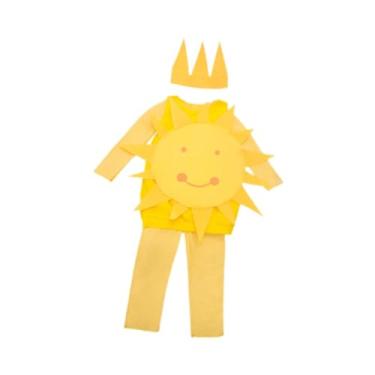 Imagem de kowaku Fantasia infantil de sol, roupa criativa de cosplay para festa de performance em palco, Size L