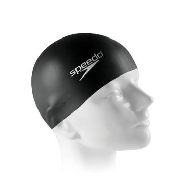 Imagem de Touca de Natação Infantil Speedo Junior Swim Cap, Preto