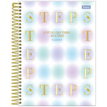 Imagem de Planner permanente Foroni blush 177x240mm com 80 folhas