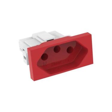 Imagem de Módulo Tomada 20A Vermelho Beleze Enerbras, Vermelho