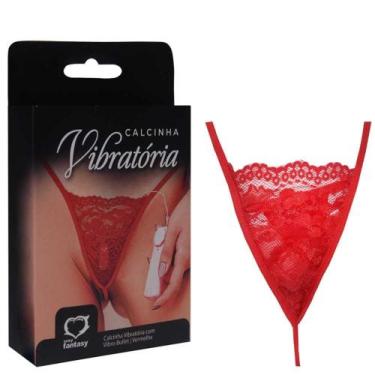 Imagem de Calcinha Com Bullet Vibrador Renda Sexy Fantasy