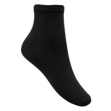 Imagem de Meia Feminina Selene Cano Curto Preta - 7240002550, 34/39, Preto