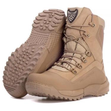 Imagem de Bota Coturno Titanium Couro Militar Resistente Leve Macio - Acero, 36,