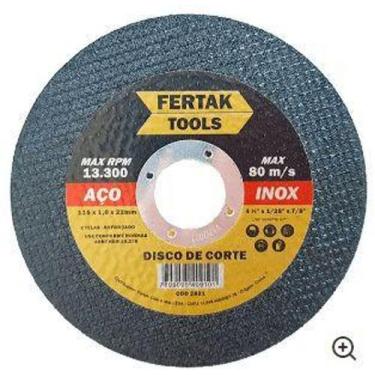 Imagem de Disco de Corte Ferro Metal 115mm x 1,0 x 22mm - FERTAK