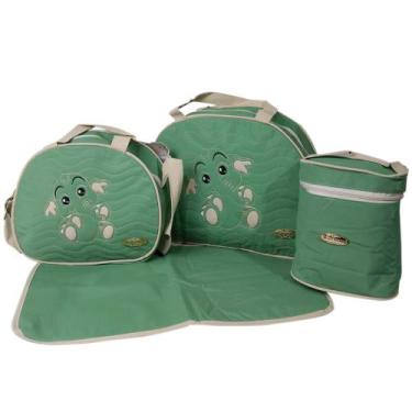 Imagem de Kit Sacola Frasqueira Trocador Bolsa Térmica Maternidade - Mave Baby, 