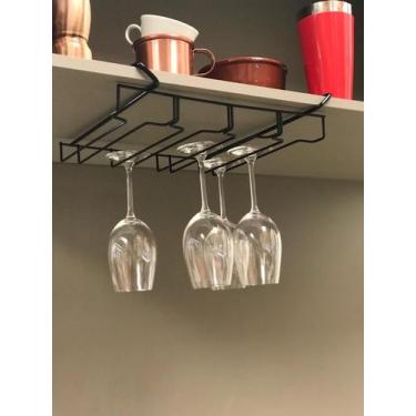 Imagem de Suporte de Taças Móvel Plana Store , Preto
