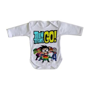 Imagem de body nenê criança roupa bebê manga longa Jovens Titãs - Empório Dutra,