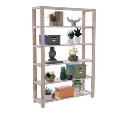Imagem de Estante Design Clássico Em Oferta 100% Pinus Cadernos Em Oferta - Tech