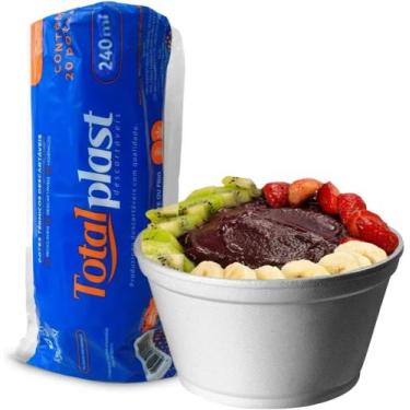 Imagem de Pote isopor termico cumbuca p açai sorbete doces sobremesas caldos sop