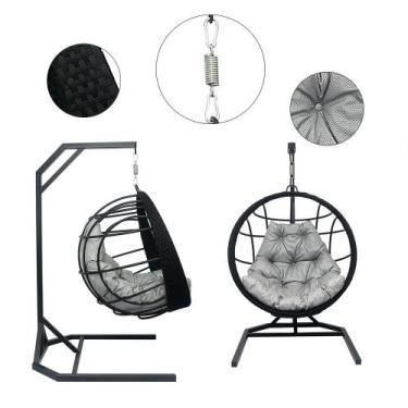 Imagem de Balanço Redondo de Alumínio Corda com suporte - STORE MOVEIS, 11.685