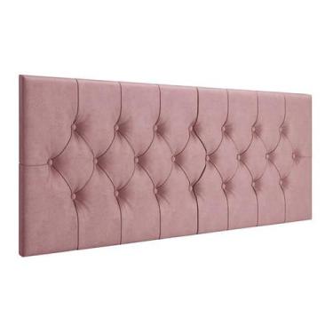 Imagem de Cabeceira Cama Box Estofada Suspensa 138X55 Casal - GJ, Rose